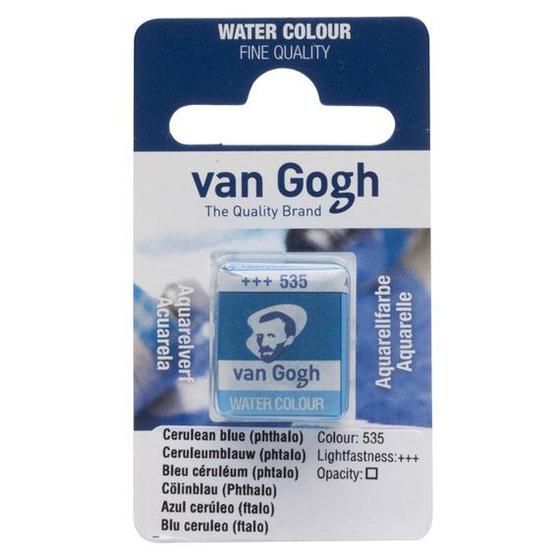 Imagem de Aquarela Van Gogh Pastilha 535 Cerulean Blue phyt