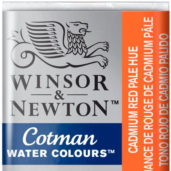 Imagem de Aquarela Winsor &amp Newton Cotman Pastilha 103 Cadmium Red Pale Hue