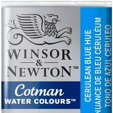 Imagem de Aquarela Winsor &amp Newton Cotman Pastilha 139 Cerulean Blue 0301139