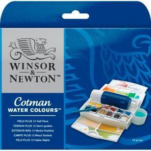Imagem de Aquarela Winsor & Newton Cotman 12 Cores Field Plus