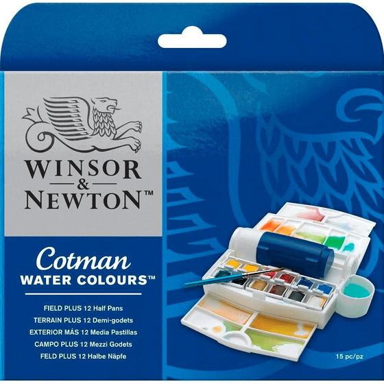 Imagem de Aquarela Winsor & Newton Cotman 12 Cores Field Plus