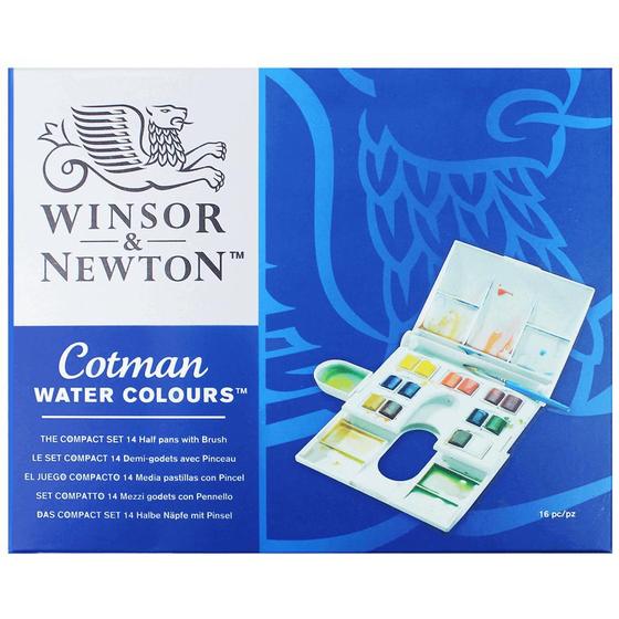 Imagem de Aquarela Winsor & Newton Cotman Compact Set - 16 Peças