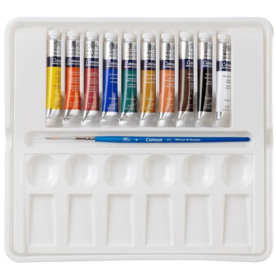 Imagem de Aquarela Winsor & Newton Cotman Palette Set - 13 Peças