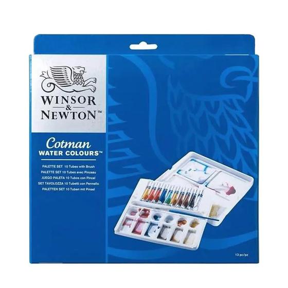 Imagem de Aquarela Winsor Newton Cotman Palette Set C/13 Peças 0390646