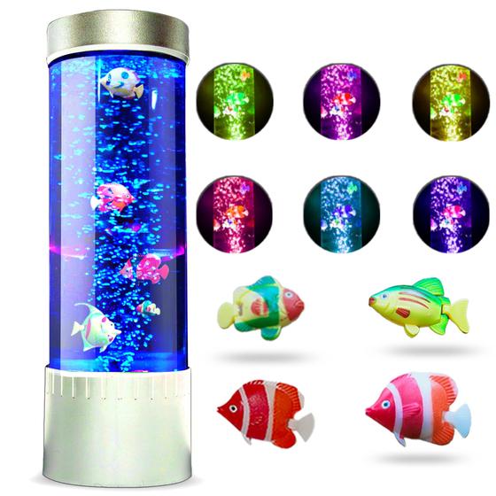 Imagem de Aquário LED sensorial de mesa Bubble Fish Lamp Brewish