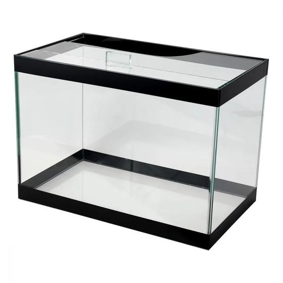 Aquario Medio 17,5 Litros para Peixes Ornamentais 25x20x35cm em Vidro ...