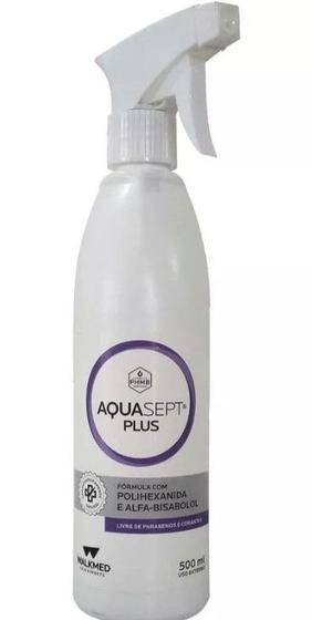 Imagem de Aquasept Plus Solução Polihexanida PHMB Spray 500ml - Walkmed