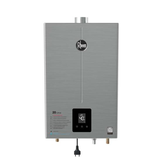 Imagem de Aquecedor a Gás Digital Rheem 20 Litros Inox Glp Bivolt