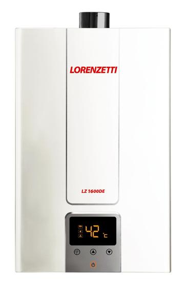 Imagem de Aquecedor A Gás Lorenzetti Lz 1600De 15L Gn Bivolt Branco