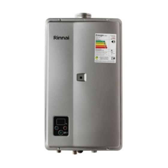 Imagem de Aquecedor A Gas Rinnai E33 Feh 331 Gn Prata Digital