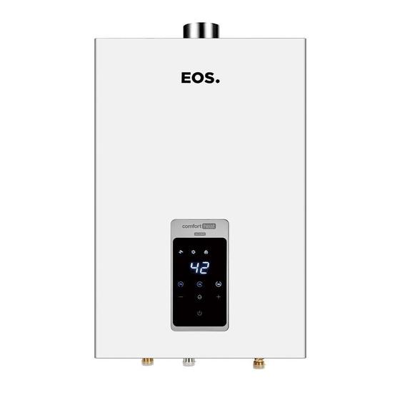 Imagem de Aquecedor de Água a Gás EOS Digital 16 Litros (Gás Liquefeito de Petróleo) Exaustão Forçada Branco EAQ160GD Bivolt