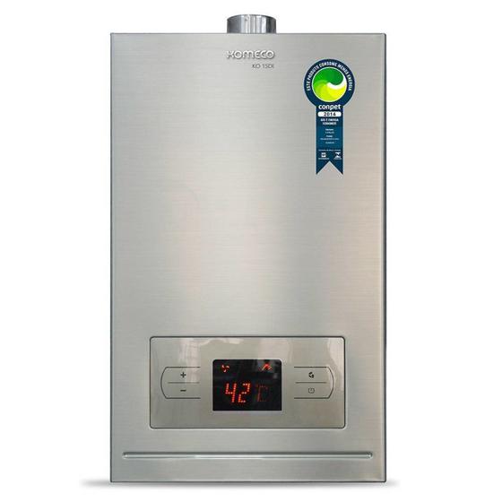 Aquecedor de Água a Gás GLP 15 Litros Inox (Ko15DI) - Komeco Menor preço em Aquecedor de Água a Gás GLP 15 Litros Inox (Ko15DI) - Komeco