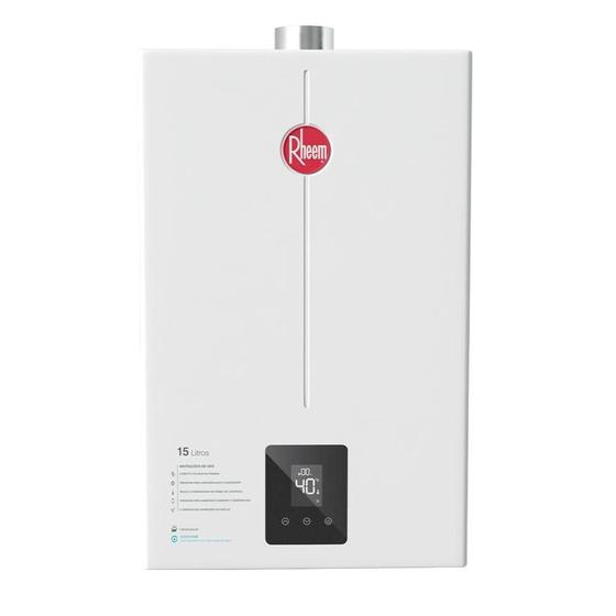 Aquecedor de Água a Gás Glp Rheem 15L Digital Branco Bivolt Menor preço em Aquecedor de Água a Gás Glp Rheem 15L Digital Branco Bivolt
