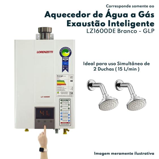 Imagem de Aquecedor de Água a Gás LZ 1600DE GLP Digital Lorenzetti 15l/min