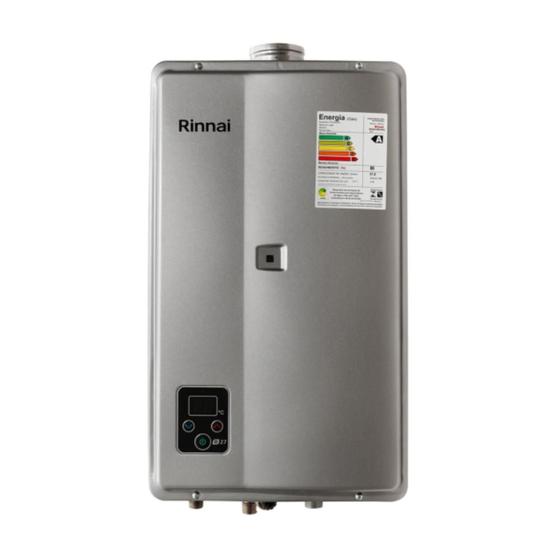 Aquecedor De Água A Gás Rinnai 27 Litros E27 FEH GLP Prata (Digital) Menor preço em Aquecedor De Água A Gás Rinnai 27 Litros E27 FEH GLP Prata (Digital)