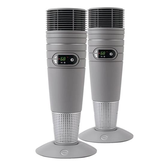 Imagem de Aquecedor de ambiente Lasko 6462 Full Circle Warmth 1500W, pacote com 2