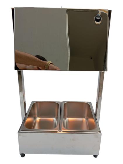 Imagem de Aquecedor De Batata, Polenta, Frituras Com 2 Cubas 1/4 x100 em Inox