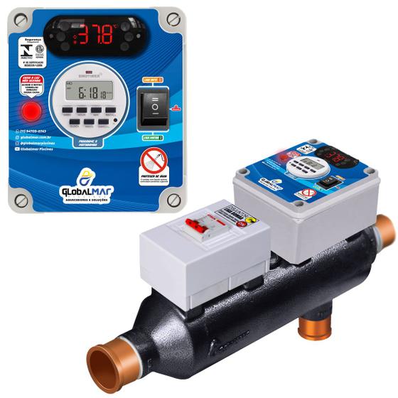 Imagem de Aquecedor de piscina g-40 temporizado auto trifásico 10kw 220v