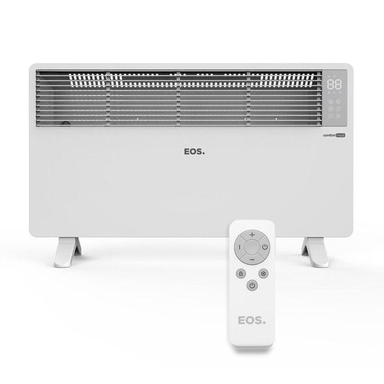 Imagem de Aquecedor Elétrico EOS Comfort Heat com Painel Digital para Piso e Parede com Tecnologia Convector 1500W EAQ04 110V
