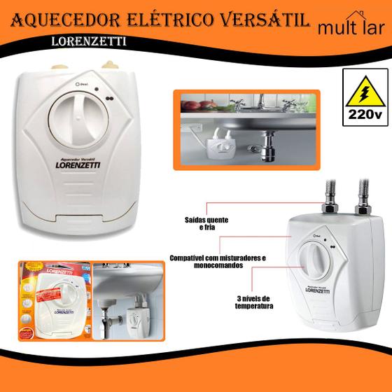 Imagem de Aquecedor Elétrico Lorenzetti Torneira/Monocomando/Pet