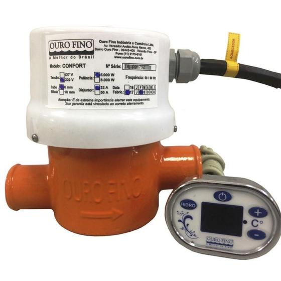 Imagem de Aquecedor Elétrico Para Hidromassagem 5000W/220V Ouro Fino