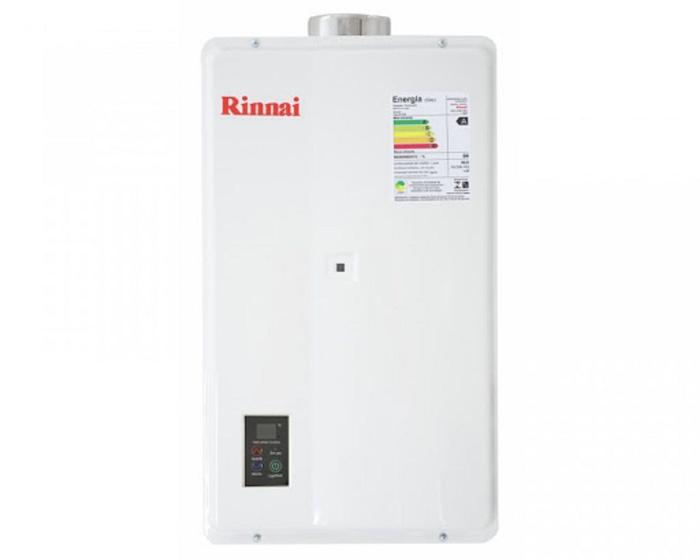 Imagem de Aquecedor Gás Gn Rinnai Digital Reu-1602 Feh Branco 127v/220