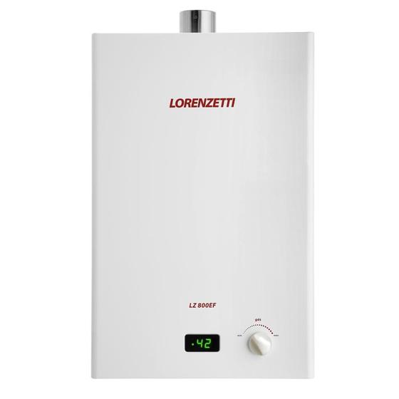 Imagem de Aquecedor Lorenzetti Lz 800Ef Branco Gn 8 Litros