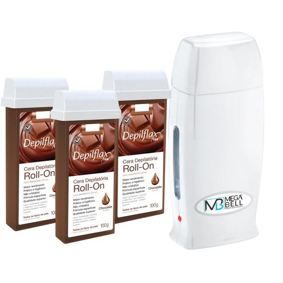 Imagem de Aquecedor Profissional Bivolt +3 Cera Roll On Chocolate 100G