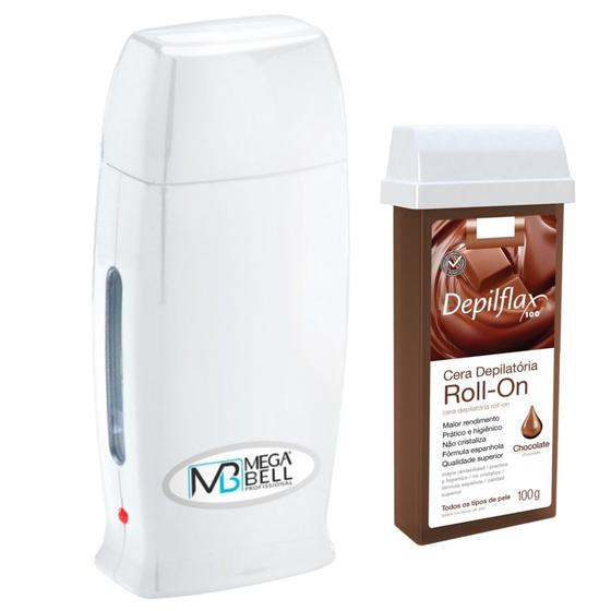 Imagem de Aquecedor Profissional Bivolt + Cera Roll On Chocolate 100G