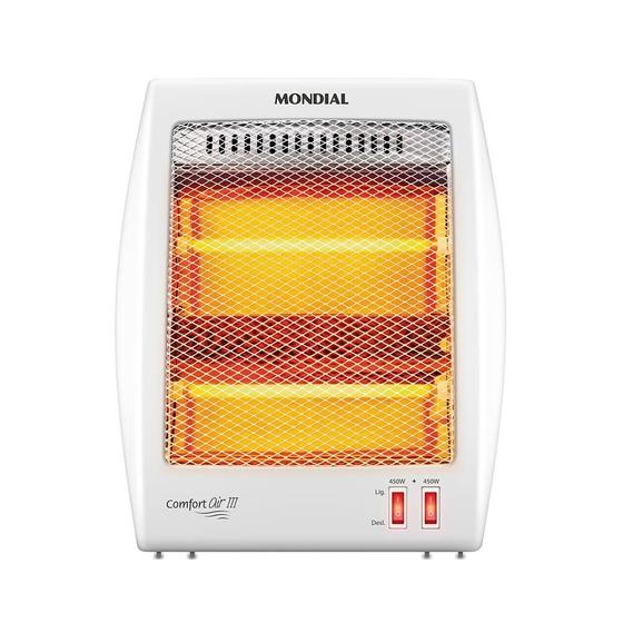 Imagem de Aquecedor Quartzo Comfort Air III Mondial Branco/Cinza 900w A-16 110V