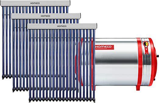 Imagem de Aquecedor Solar Komeco 1000 L Inox 316 baixa pressão nível + 3 Coletor a vácuo 20 tubos 