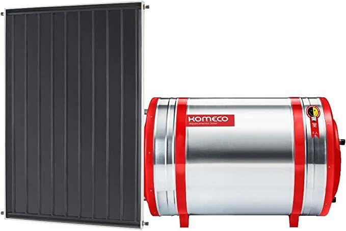 Imagem de Aquecedor Solar Komeco 200 L Inox 316 baixa pressão desnível + 1 Coletor de 2m² PR 