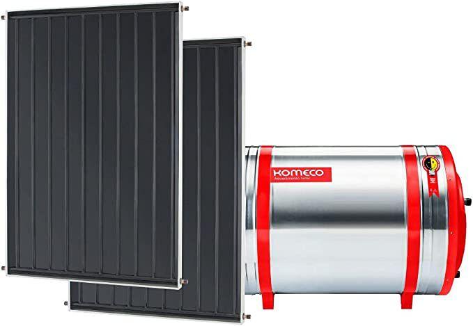 Imagem de Aquecedor Solar Komeco 300 L Inox 316 baixa pressão desnível + 2 Coletores de 1,5m² PR 