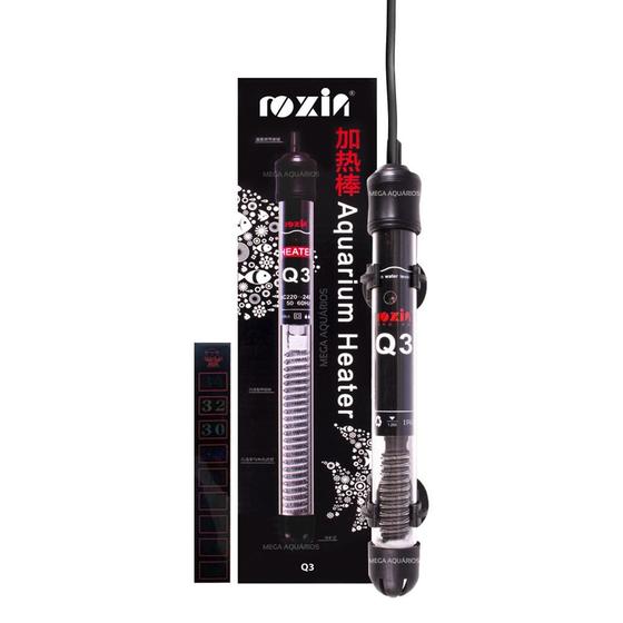 Imagem de Aquecedor termostato aquario Roxin Q3 25W 110v + termômetro