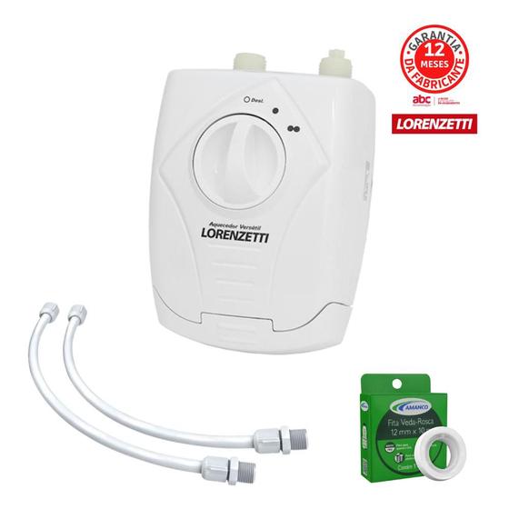 Imagem de Aquecedor Versatil Elétrico para Monocomando Lavatório 5500W Lorenzetti 220V e Kit Instalação