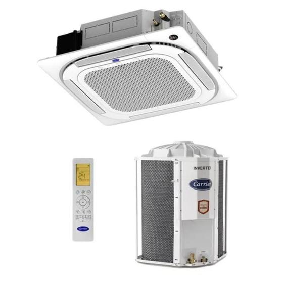 Ar Condicionado Cassete Carrier Inverter 60000 Btus Quente e Frio 220v R-32 Wi-Fi Menor preço em Ar Condicionado Cassete Carrier Inverter 60000 Btus Quente e Frio 220v R-32 Wi-Fi