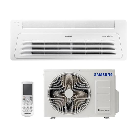 Imagem de Ar Condicionado Inverter Samsung WindFree Cassete 1 Via 17.000 Btus Quente E Frio 220V R-32