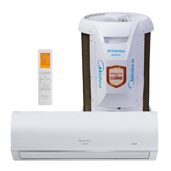 Ar Condicionado Midea Split Inverter 9000 Btus AirVolution Frio com Serpentina de Cobre Menor preço em Ar Condicionado Midea Split Inverter 9000 Btus AirVolution Frio com Serpentina de Cobre