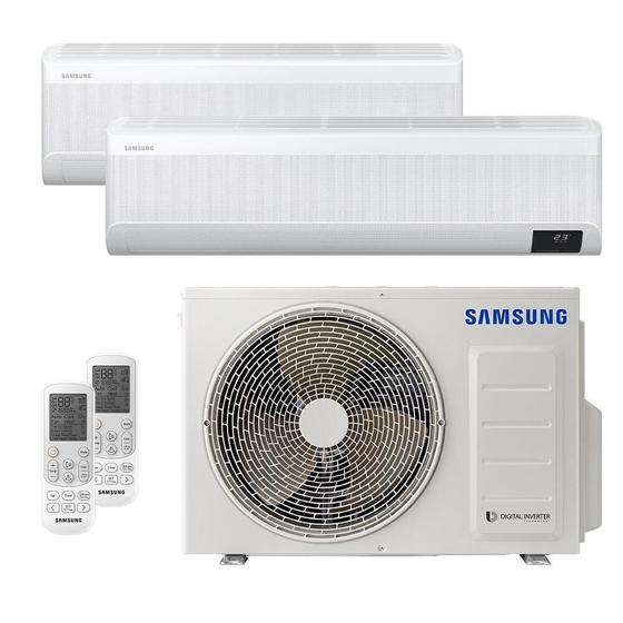 Imagem de Ar-Condicionado Multi Split Inverter 18000 BTUs Samsung Quente e Frio (1 Evap. HW 12000 + 1 Evap. HW 18000) 220V