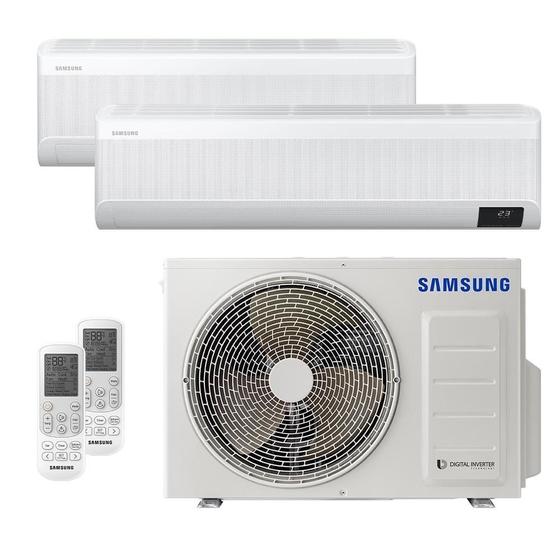 Imagem de Ar-Condicionado Multi Split Inverter 18000 BTUs Samsung Quente e Frio (1 Evap. HW 9000 + 1 Evap. HW 18000) 220V