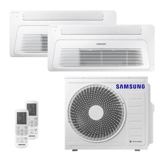 Imagem de Ar-Condicionado Multi Split Inverter 24000 BTUs Samsung  Quente e Frio (1 Evap. K7 1 VIA 12000 + 1 Evap. K7 1 VIA 18000) 220V