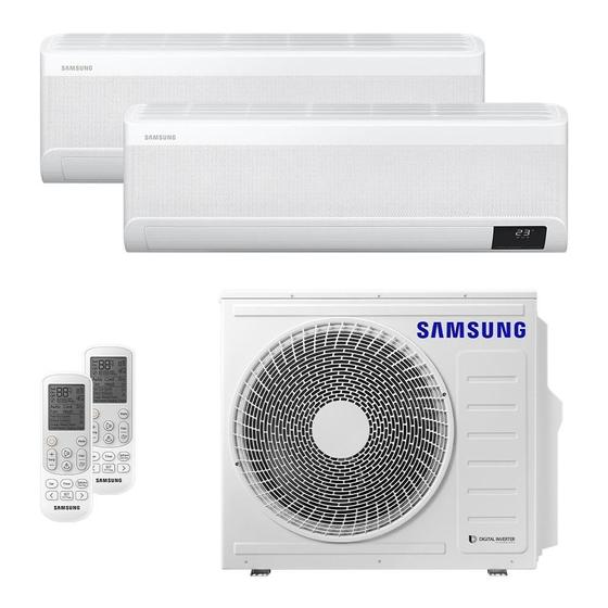 Imagem de Ar-Condicionado Multi Split Inverter 24000 BTUs Samsung Quente e Frio (2 Evap. HW 12000) 220V