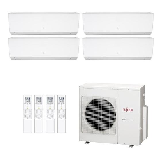 Imagem de Ar-Condicionado Multi Split Inverter Fujitsu 27.000 (1x Evap HW 7.000 + 3x Evap HW 12.000) Quente/Frio 220V