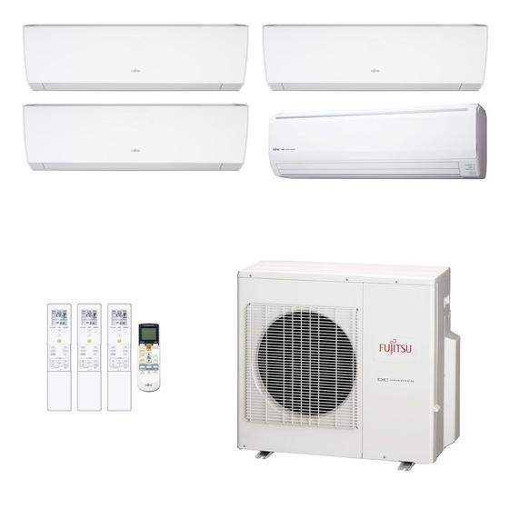 Imagem de Ar-Condicionado Multi Split Inverter Fujitsu 35.000 (2x Evap HW 9.000 + 1x Evap HW 12.000 + 1x Evap HW 18.000) Quente/Frio 220V