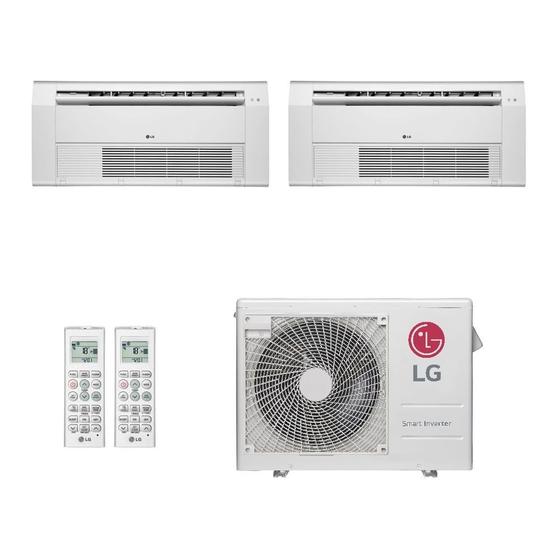 Imagem de Ar-Condicionado Multi Split Inverter LG 24.000 (2x Evap Cassete 1 Via 18.000) Quente/Frio 220V