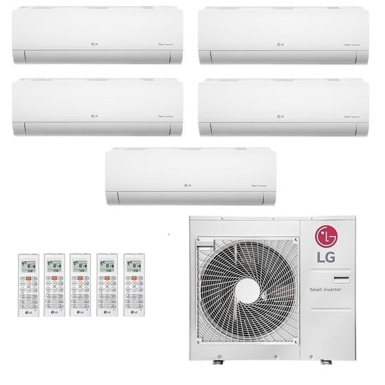 Imagem de Ar-Condicionado Multi Split Inverter LG 48.000 (3x Evap HW 9.000 + 1x Evap HW 12.000 + 1x Evap HW 18.000) Quente/Frio 220V