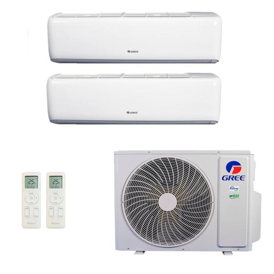 Imagem de Ar-Condicionado Multi Split Inverter R-32 Gree 18.000 (2x Evap HW 12.000) Quente/Frio 220V