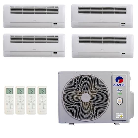 Imagem de Ar-Condicionado Multi Split Inverter R-32 Gree 36.000 (4x Evap Cassete 1 Via 9.000) Quente/Frio 220V