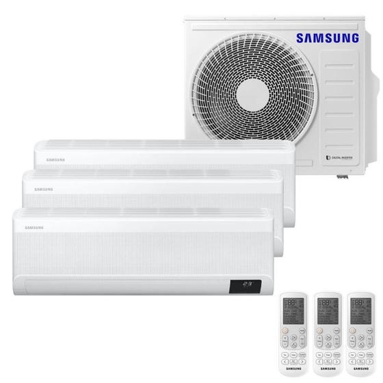 Imagem de Ar Condicionado Multi Tri Split Samsung 28000 BTUs (3x12000) Q/F Inverter 220V