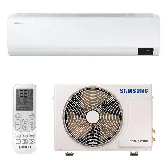 Imagem de Ar Condicionado Split 12000 BTUs High Wall Inverter Samsung Ultra Quente e Frio AR12BSHZCWKNAZ 220V